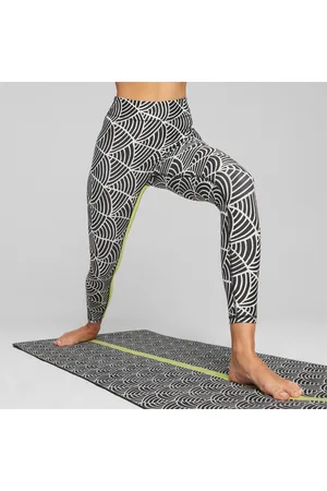 PUMA X Lemlem High Waisted 7/8 Training Leggings Women, Black/Ghost Pepper, size XS, Clothing
