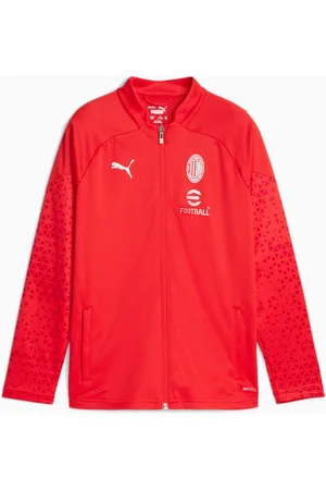 PUMA AC Milan Football Youth Training Jacket, For All Time Red/Feather Grey, size 116, Accessories