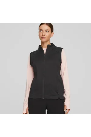 PUMA Heather Full-Zip Golf Vest Women, , size XXS, Clothing