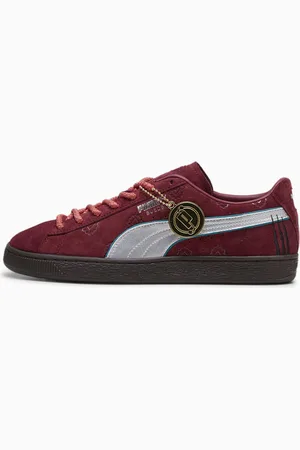 PUMA X One Piece Suede Red-Haired Shanks Sneakers Unisex, Regal Red/Silver, size 41, Shoes