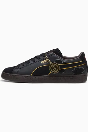 PUMA X One Piece Suede Blackbeard Teech Sneakers Unisex, Black/Dark Chocolate, size 40,5, Shoes