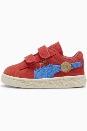 PUMA X One Piece Suede Buggy The Genius Jester Sneakers Toddler, For All Time Red/Ultra Blue, size 24, Shoes