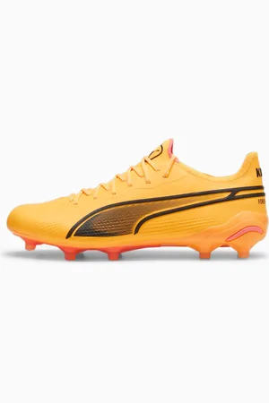 PUMA King Ultimate FG/AG Football Boots, Sun Stream/Black/Sunset Glow, size 35,5, Shoes