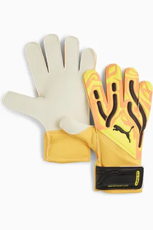 PUMA Ultra Play Rc Goalkeeper Gloves, Sunset Glow/Sun Stream/Black, size 4, Accessories