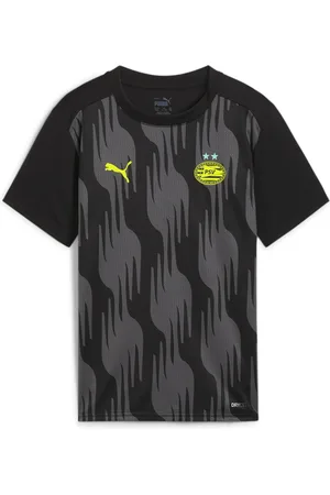 PUMA PSV Eindhoven Pre-match Short Sleeve Jersey Youth, Black, Size 15-16Y, Clothing