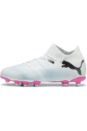 PUMA FUTURE 7 MATCH FG/AG Youth Football Boots, White, Size 38.5, Shoes