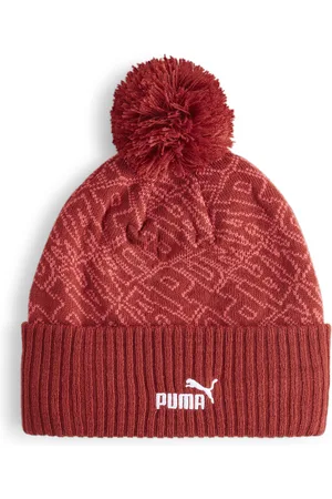 PUMA ESS Pom Beanie Hat, Red, Size Adult, Accessories