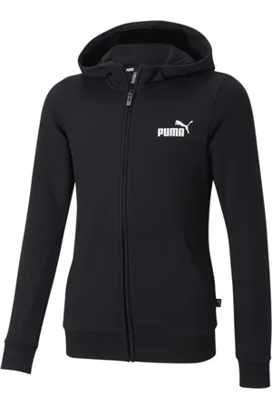 PUMA Essentials Small Logo Full-Zip Hoodie Youth, , Size 5-6Y, Clothing