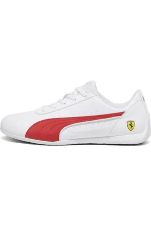 PUMA Scuderia Ferrari Neo Cat Driving Shoes, White, Size 38, Shoes