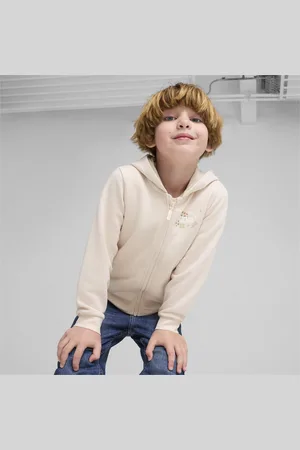 PUMA Essentials+ Hoodie Kids, Pink, Size 7-8Y, Clothing