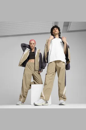 PUMA CLUB DE COURSE Track Pants Unisex, Beige, Size XXL, Women