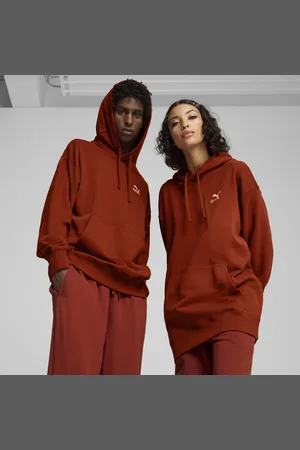 PUMA BETTER CLASSICS Hoodie, Red, Size M, Clothing