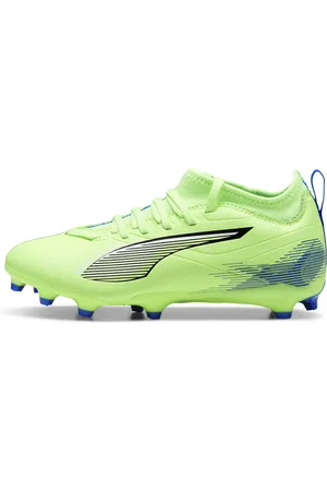 PUMA ULTRA 5 MATCH FG/AG Football Boots Youth, Yellow, Size 38.5, Shoes