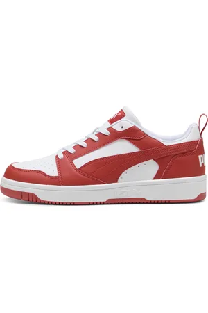 PUMA Rebound V6 Low Sneakers, White, Size 35.5, Shoes