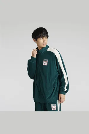 PUMA NEKO Graphic Pile T7 Jacket Unisex, Green, Size XL, Clothing