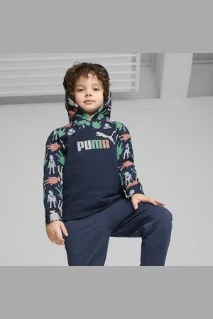 PUMA X PLAYMOBIL® Hoodie Kids, Blue, Size 1-2Y, Clothing