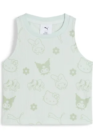 PUMA X HELLO KITTY AND FRIENDS Ribbed Tank Top Kids, Blue, Size 2-3Y, Clothing
