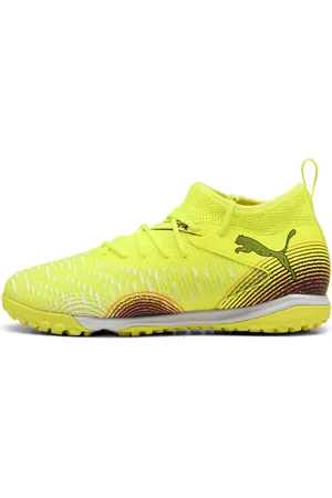PUMA FUTURE 8 MATCH TT Mid Football Boots Youth, Yellow, Size 33, Shoes