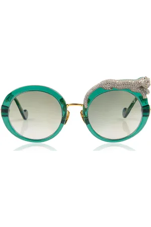 ANNA KARIN KARLSSON ROSE ET LA ROUE CRYSTAL Emerald Grønne Solbriller Dame