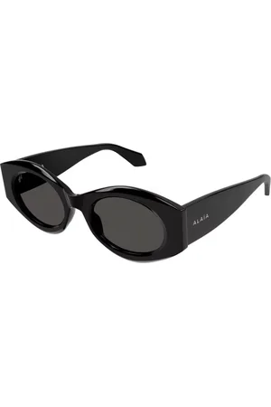 Azzedine Alaia AA0080S 001 Svarte Solbriller Dame
