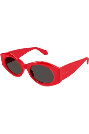 Azzedine Alaia AA0080S 004 Røde Solbriller Dame