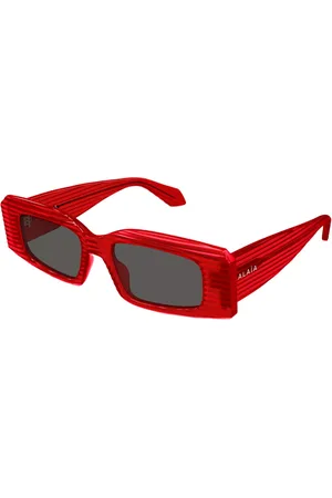 Azzedine Alaia AA0078S 008 Røde Solbriller Dame