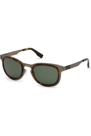 Ermenegildo Zegna ZC0007 Polarized 20R Tortoiseshell Solbriller Menn