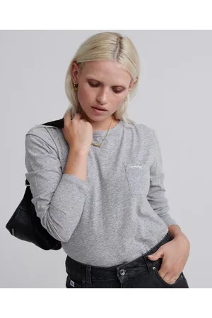 Superdry Orange Label Essential-topp med lange ermer