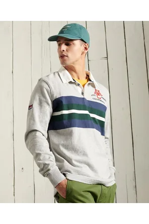 Superdry Langermet rugbyskjorte i jersey