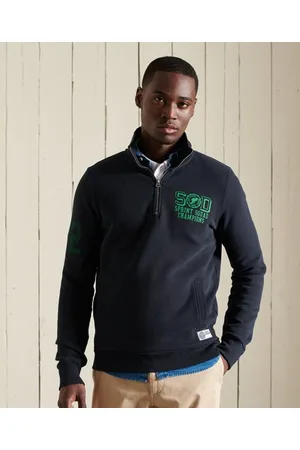 Superdry Track & Field-treningstopp med kort glidelås