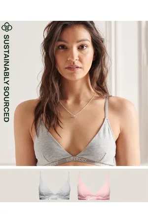 Superdry Harper-bralette med trekantdesign i organisk bomull