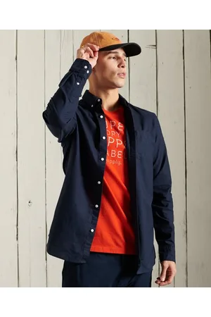 Superdry University-oxfordskjorte i klassisk stil