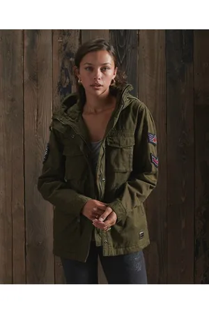 Superdry Avslappet Rookie-parkasjakke med bling