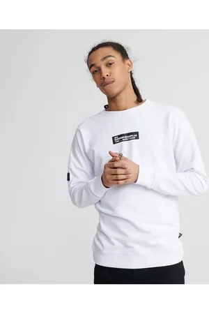 Superdry Rundhalset Surplus Goods-collegegenser i ensidig frotté