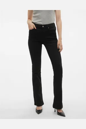 VERO MODA Vmflash Middels Høyt Snitt Flared Fit Jeans