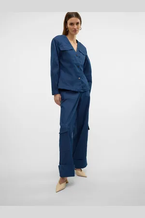VERO MODA Vmcarla Høy Midje Cargobukser