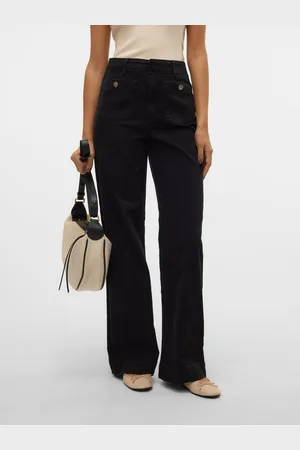 VERO MODA Vmkayla Høyt Snitt Wide Leg Fit Jeans