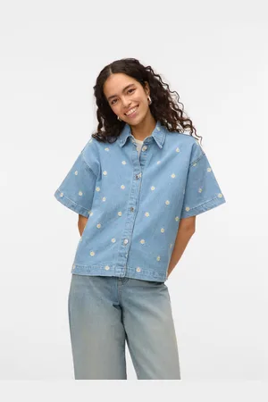 VERO MODA Vmthea Denimskjorte