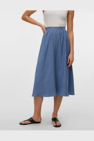 VERO MODA Vmmelaney Høy Midje Langt Skjørt