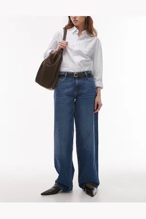 Topshop Cinch Low Rise Relaxed Jean