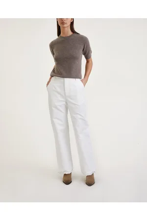 Marni Trousers Tech Cargo Vit IT 38 (EUR 32)