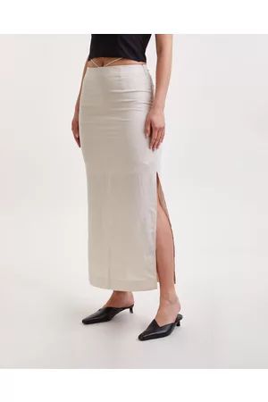Gestuz Dame Festskjørt - Skirt MalouGZ Linen MW 34