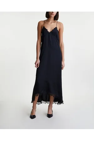 Filippa K Dress Structure Frill Svart 34