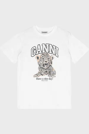 Ganni T-Shirt Basic Jersey Relaxed XS