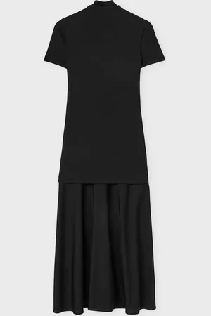Jil Sander Dress Fluid Viscose High-Neck 36