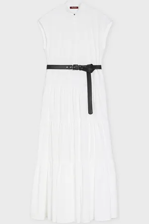 Max Mara Dress Flounced Cotton Shirt IT 40 (EUR 34)
