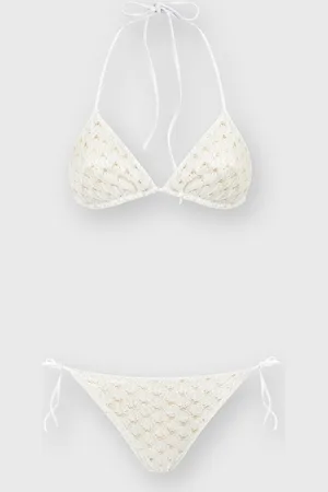Missoni Bikini Triangle Zig-Zag Vit IT 40 (EUR 34)
