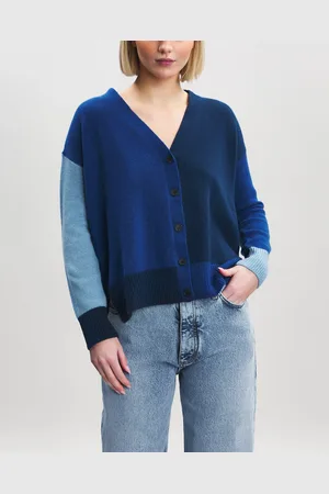 Marni Cardigan Colour Block Cashmere Blå IT 38 (EUR 32)