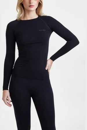 Falke Longstell. W Longsleeved Shirt Svart XS