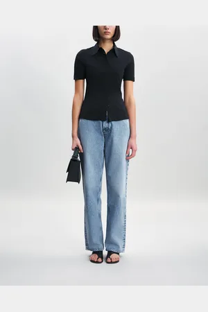 Filippa K Shirt Jersey Short Sleeve Svart XS